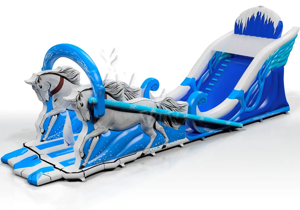 Sleigh with Active Center - Collection Snow Queen commercial inflatable slide