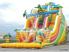 Olympic take-off inflatable slide with launch ramp