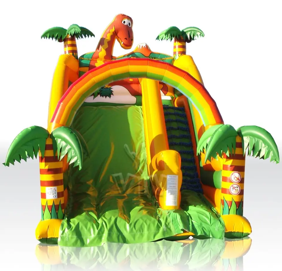 Cavemen commercial inflatable slide