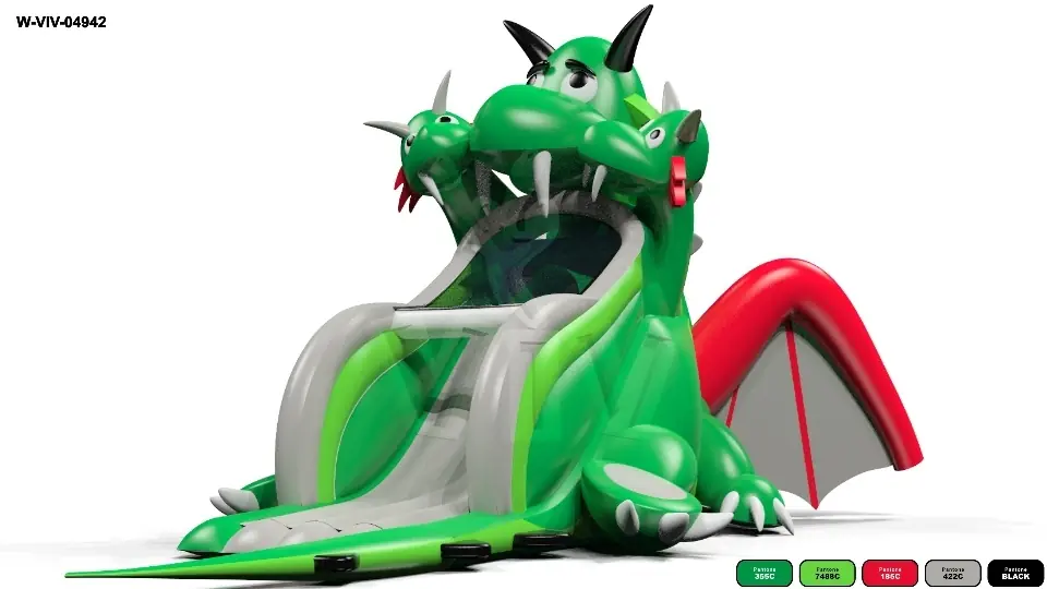 Slide Dragons 13.8 x 7.8 x 7.6 m commercial inflatable slide