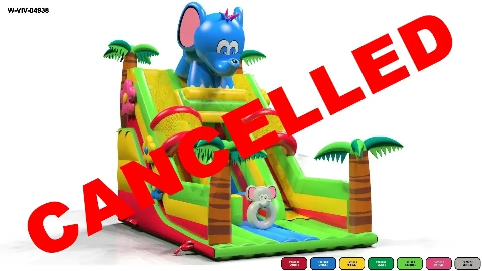Slide Elephant 7.3 x 4.8 x 6.6 m commercial inflatable slide