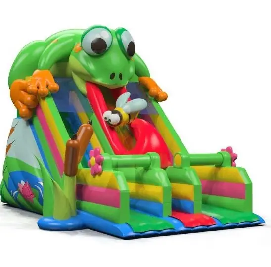 Frog commercial inflatable slide