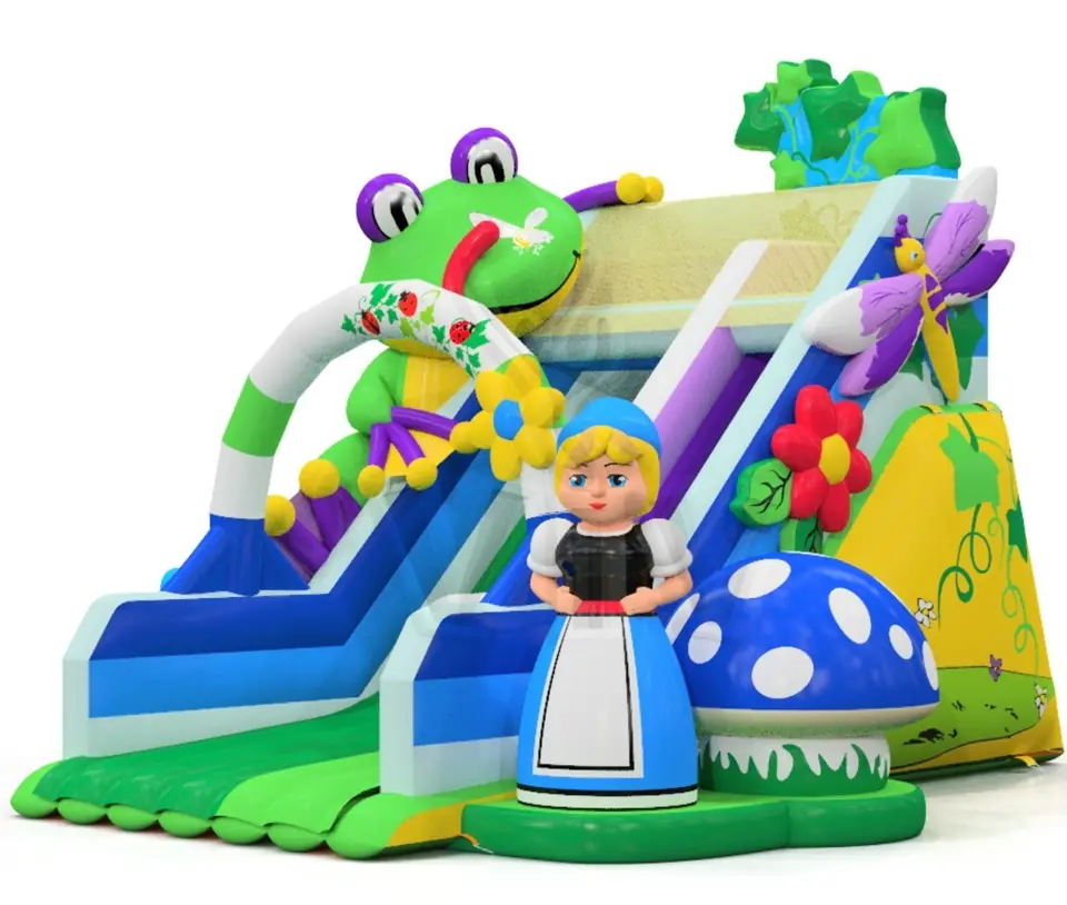 Gnomes commercial inflatable slide