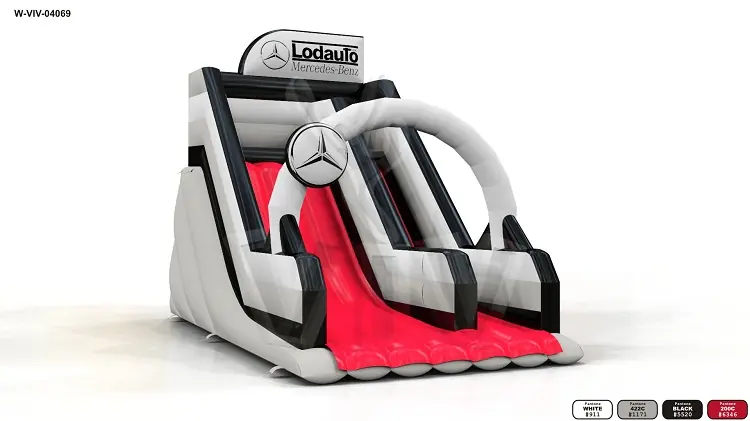 Slide Mercedes 8 x 5 x 5.8 m commercial inflatable slide