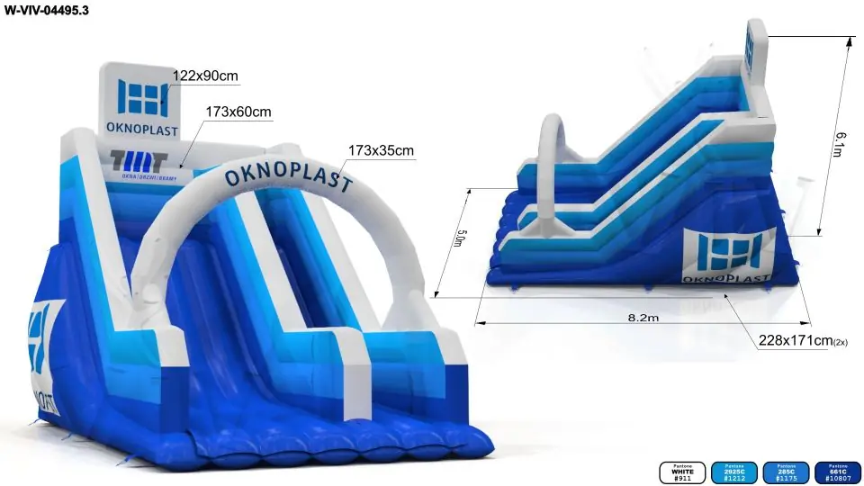Slide mini super plus Oknoplast commercial inflatable slide