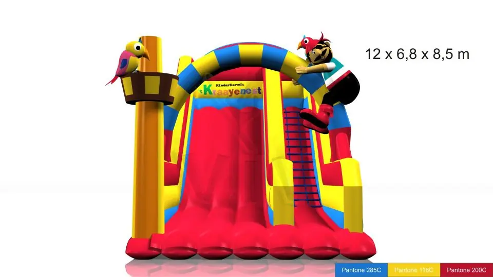 Slide Pirate 12 x 6.8 x 8.5 m commercial inflatable slide