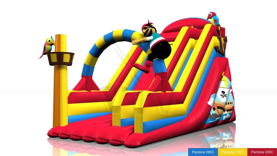 Slide Pirate 12 x 6.8 x 8.5 m commercial inflatable slide