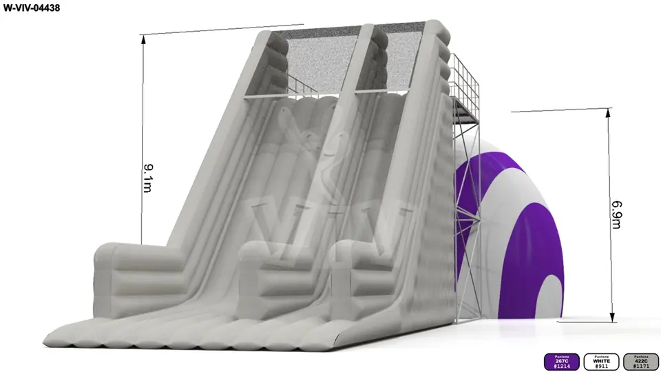 Slide Play 15 x 6 x 9.1 m commercial inflatable slide