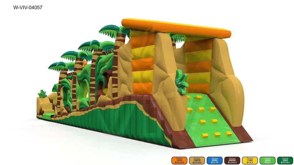 Slide Rolls Jungle (without rolls) commercial inflatable slide