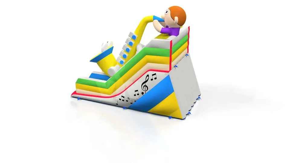 Saxophone commercial inflatable slide