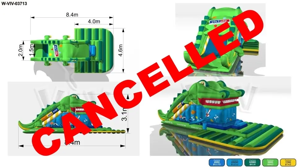 Slide Swallower Crocodile commercial inflatable slide