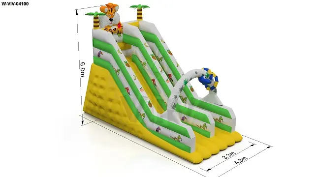 Slide Tyger Mini 8 x 4.3 x 6 m commercial inflatable slide