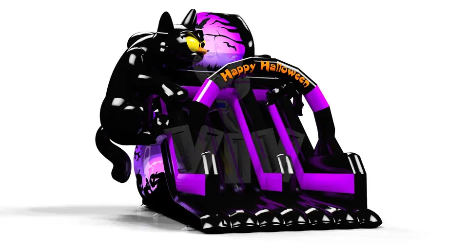 Slide with Cat commercial inflatable slide