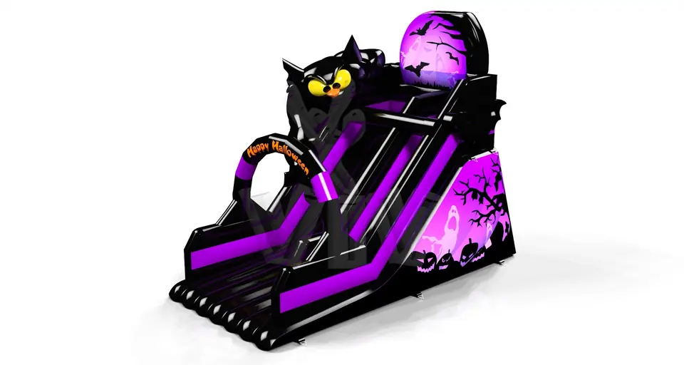 Slide with Cat commercial inflatable slide