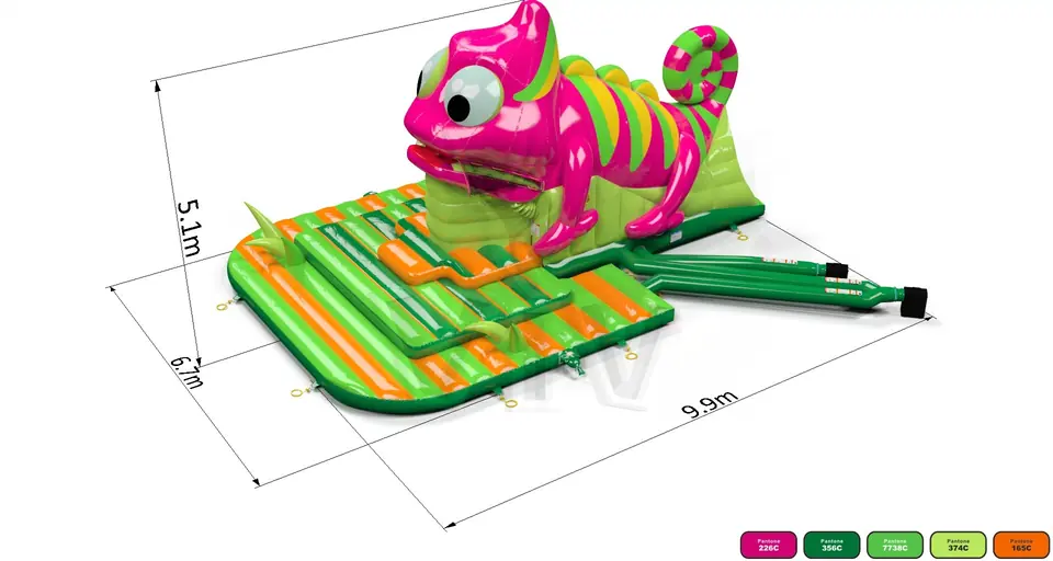 Swallower Chameleon commercial inflatable slide