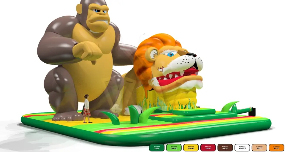 swallower Lion commercial inflatable slide