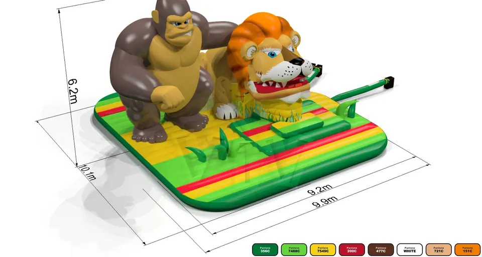 swallower Lion commercial inflatable slide