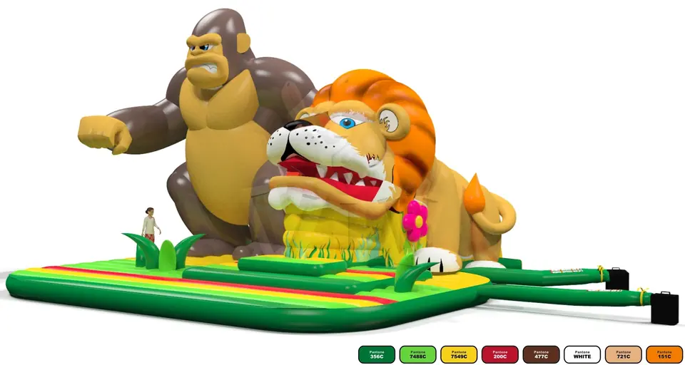 swallower Lion commercial inflatable slide