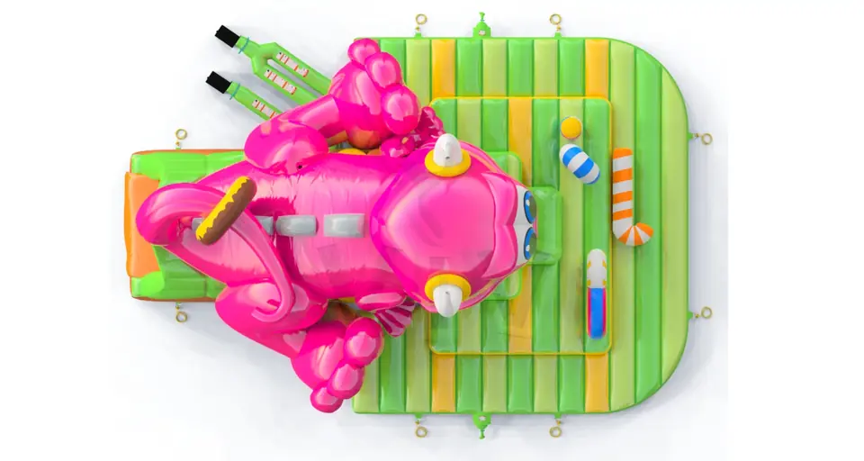 Swallower Monster commercial inflatable slide