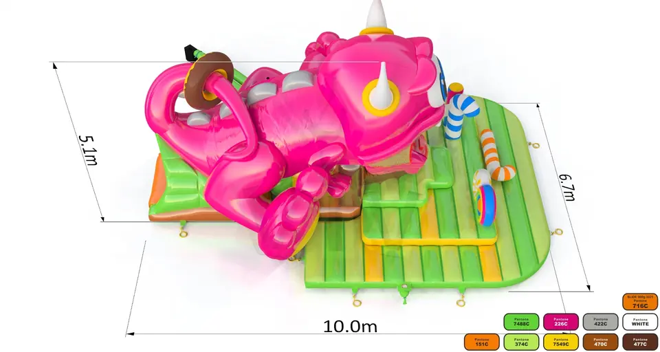 Swallower Monster commercial inflatable slide