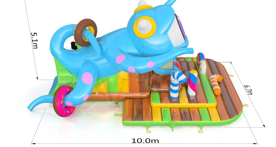 Swallower Monster commercial inflatable slide