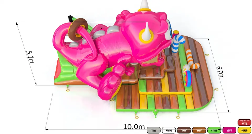 Swallower Monster commercial inflatable slide