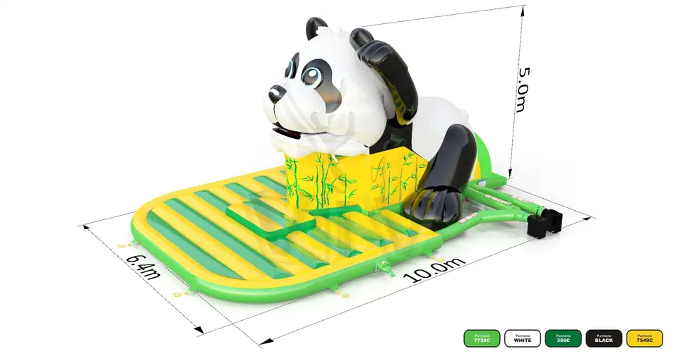 Swallower Panda commercial inflatable slide