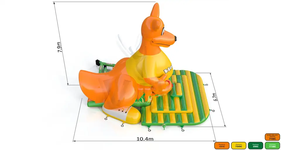 Swallowers Kangaroo commercial inflatable slide