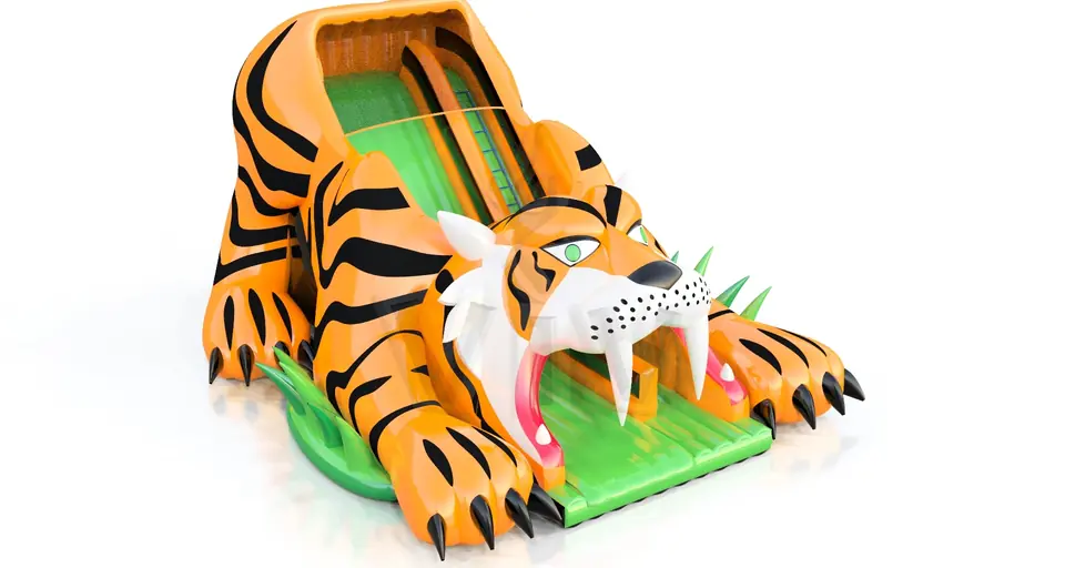 Tiger commercial inflatable slide