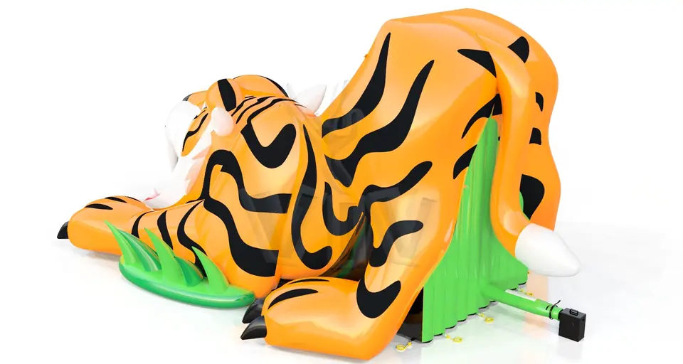 Tiger commercial inflatable slide