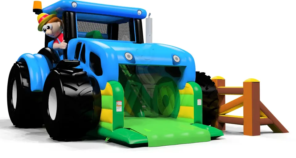 Tractor commercial inflatable slide