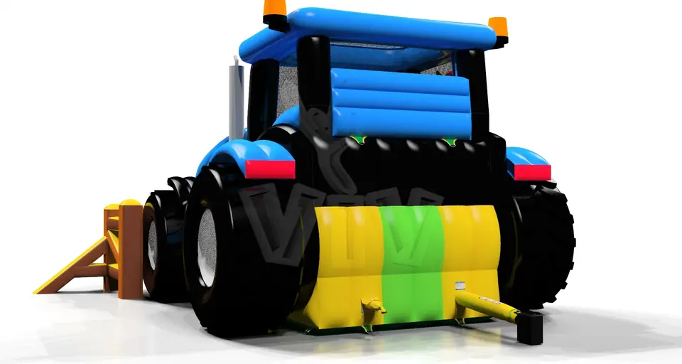 Tractor commercial inflatable slide
