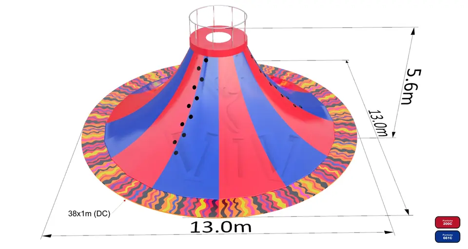 Volcano commercial inflatable slide