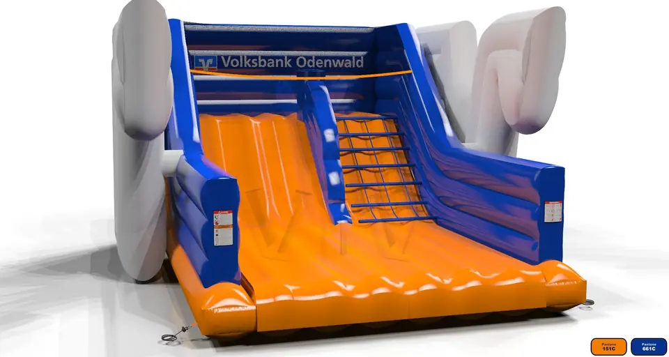 Volksbank commercial inflatable slide