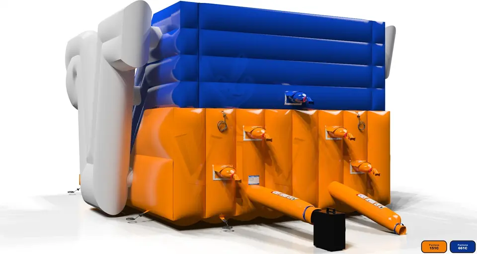 Volksbank commercial inflatable slide