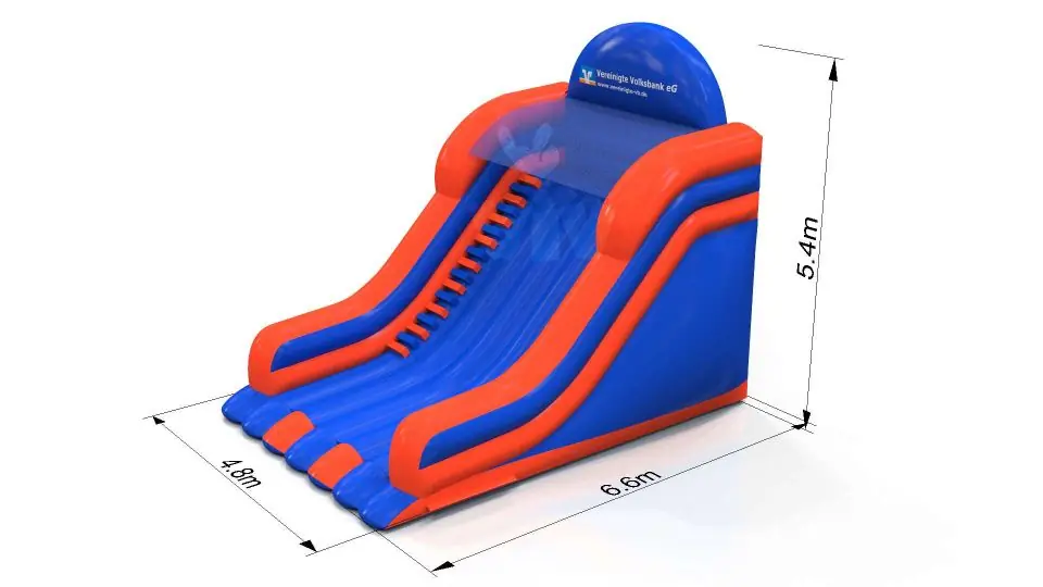 "Volksbank" - Collection Volksbank commercial inflatable slide