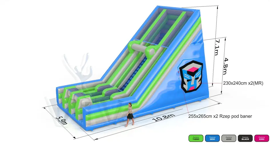 Vrec commercial inflatable slide