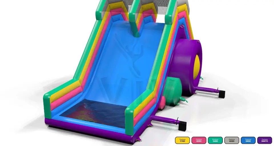 Water - Collection Fun in 5K commercial inflatable slide