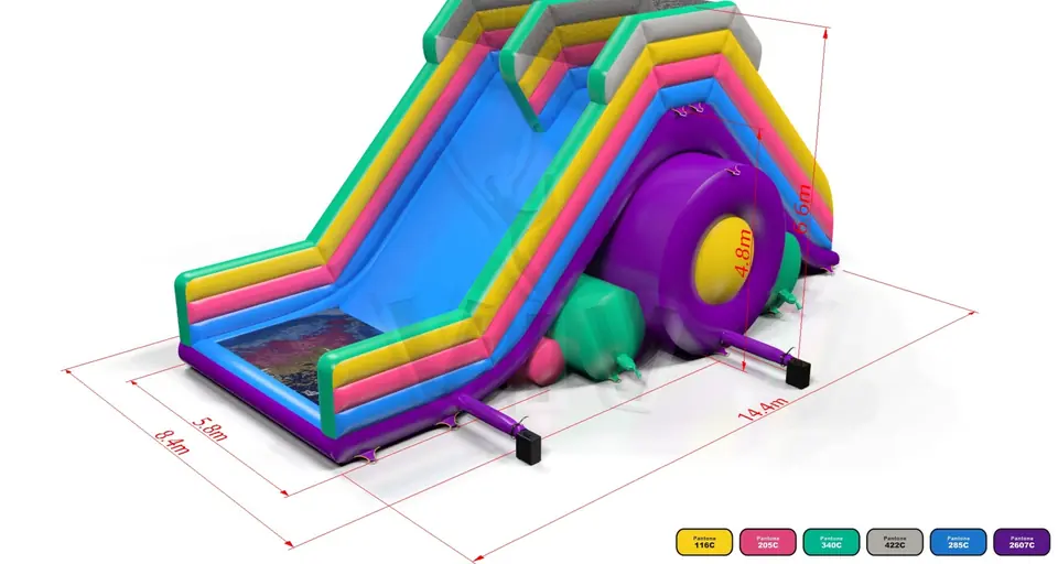 Water - Collection Fun in 5K commercial inflatable slide