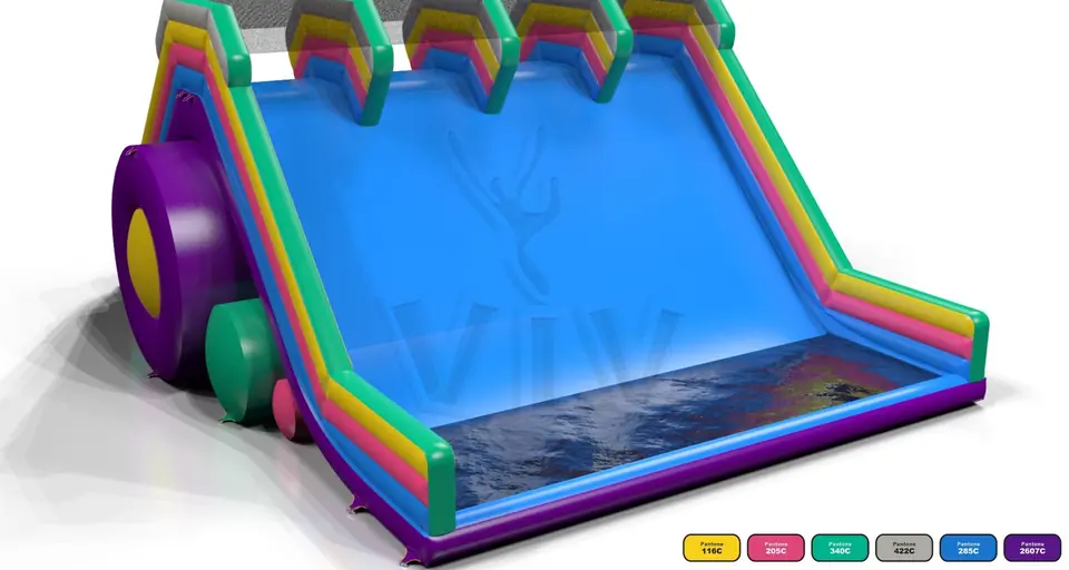 Water - Collection Fun in 5K commercial inflatable slide