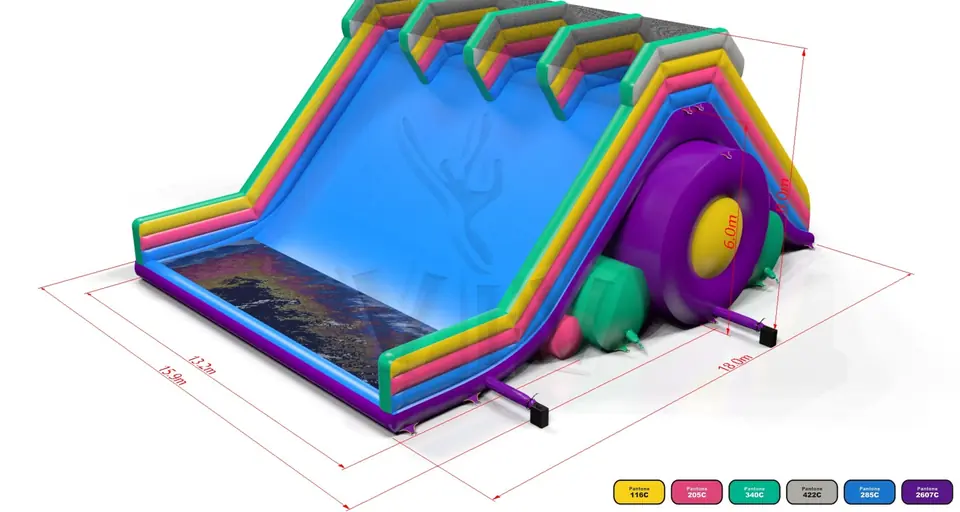 Water - Collection Fun in 5K commercial inflatable slide