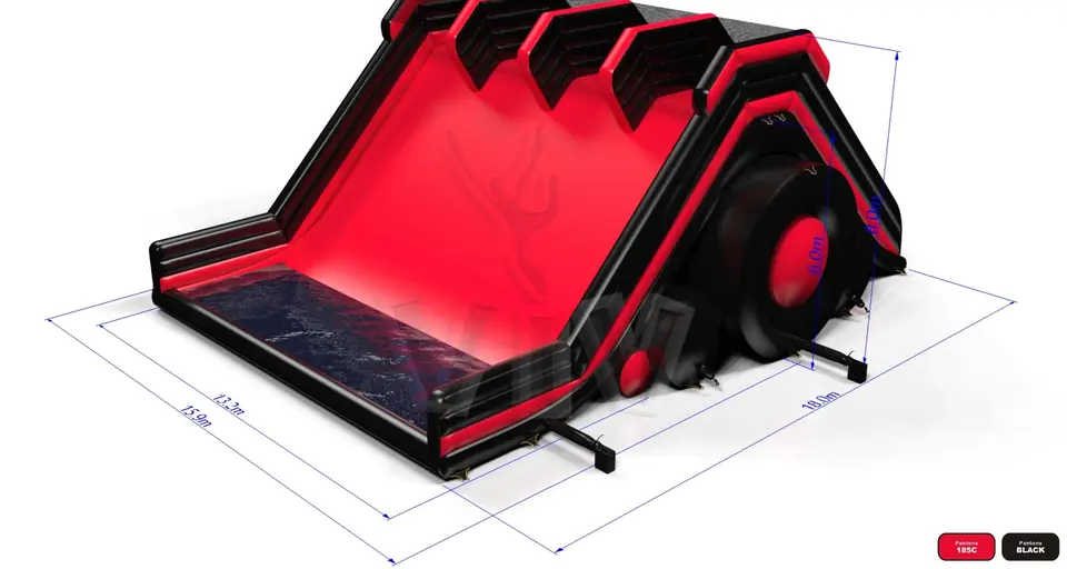 Water - Collection Fun in Black commercial inflatable slide