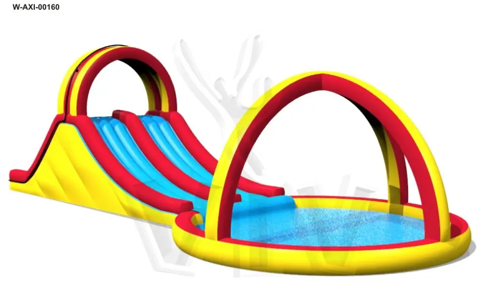 Water slide 19.8 x 9 x 6.3 m commercial inflatable slide
