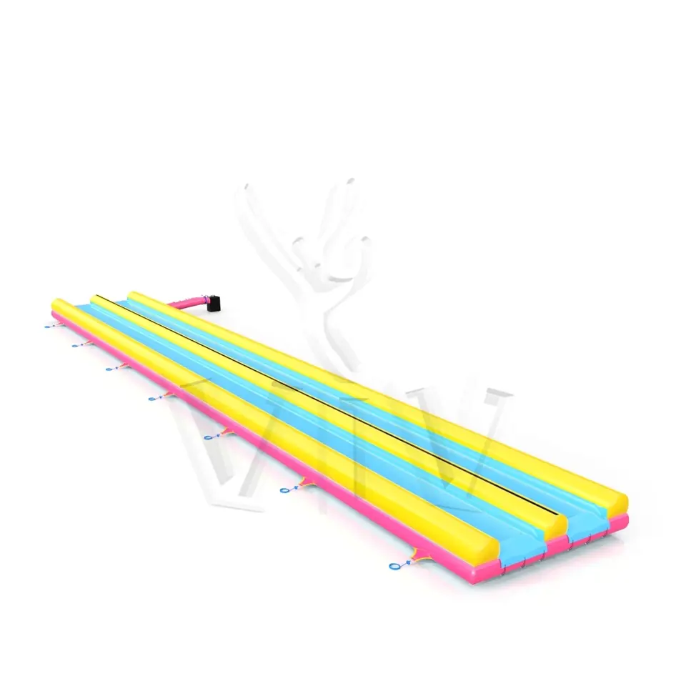 Water slide double lane commercial inflatable slide