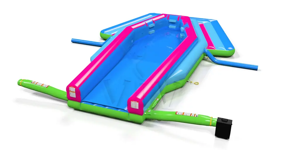 Water slide pool Startup commercial inflatable slide