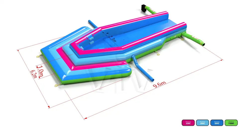 Water slide pool Startup commercial inflatable slide