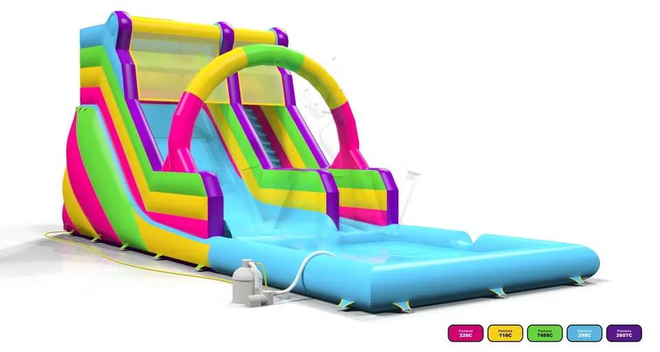 Water Slide Startup L commercial inflatable slide