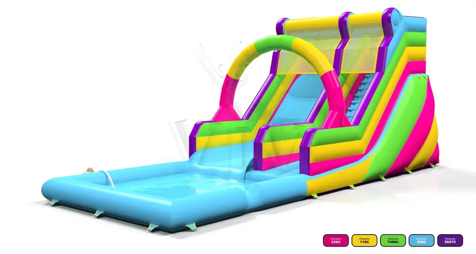 Water Slide Startup L commercial inflatable slide