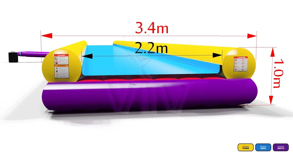 Water Slide Startup XXXL single 3.4m commercial inflatable slide