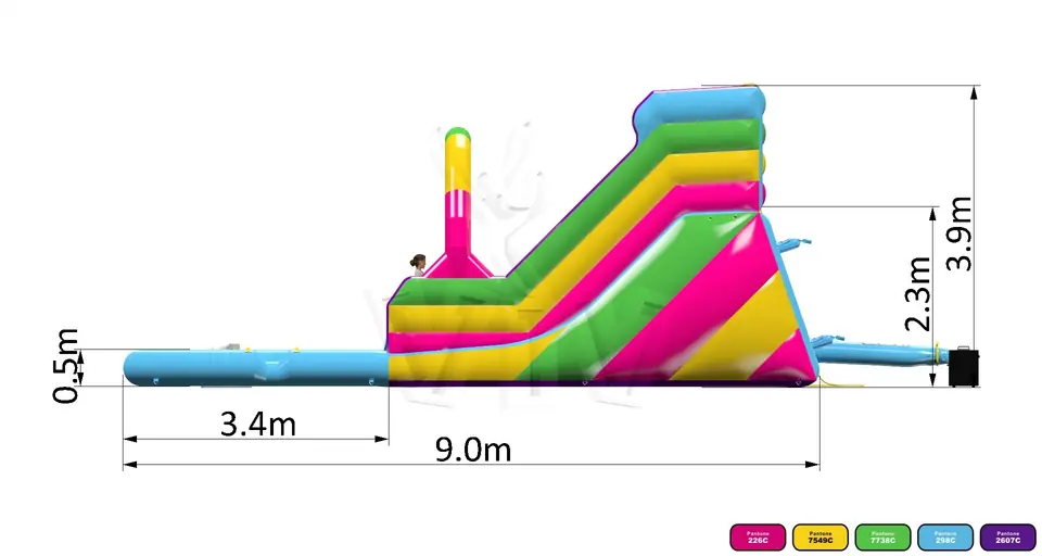 Water Slide Super Mini Startup commercial inflatable slide